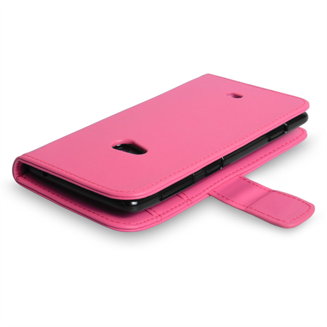 YouSave Nokia Lumia 625 Leather Effect Wallet Case - Baby Pink