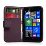 Yousave Accessories Nokia Lumia 625 Leather-Effect Wallet Case  - Purple