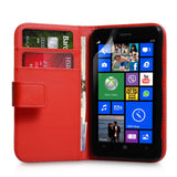 YouSave Accessories Nokia Lumia 625 Leather Effect Wallet Case - Red