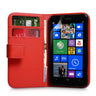 Yousave Accessories Nokia Lumia 625 Leather-Effect Wallet Case - Red