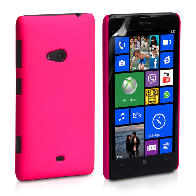 YouSave Accessories Nokia Lumia 625 Hybrid Hard Case - Hot Pink