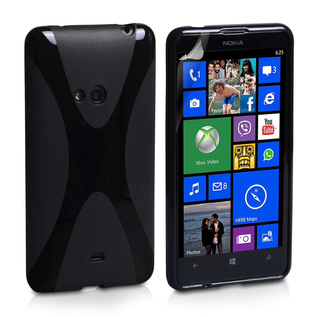 YouSave Accessories Nokia Lumia 625 X Line Gel Case - Black