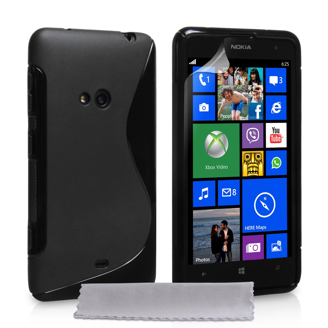 YouSave Accessories Nokia Lumia 625 Black S-Line Gel Case