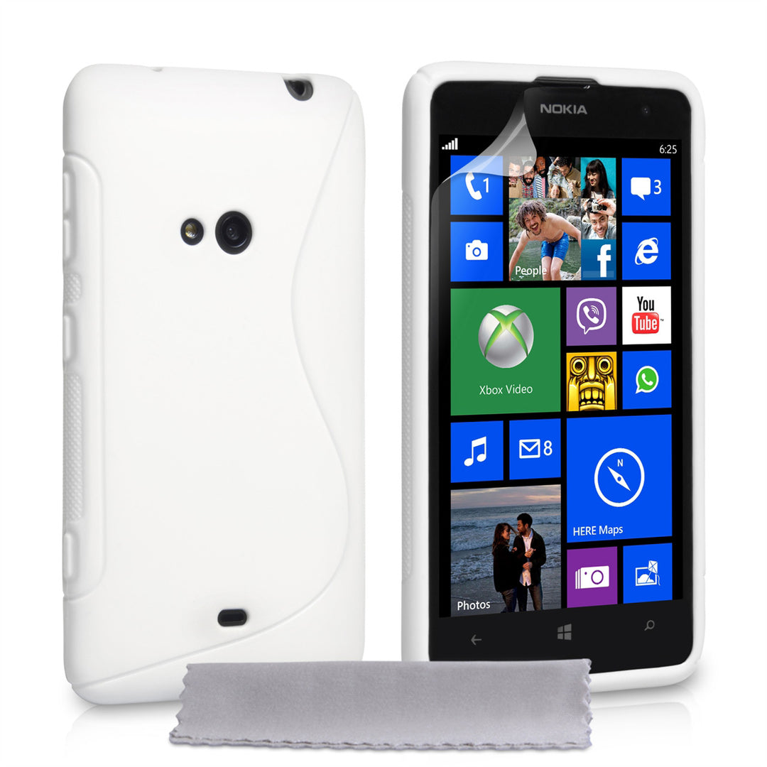 YouSave Accessories Nokia Lumia 625 S-Line Gel Case - White