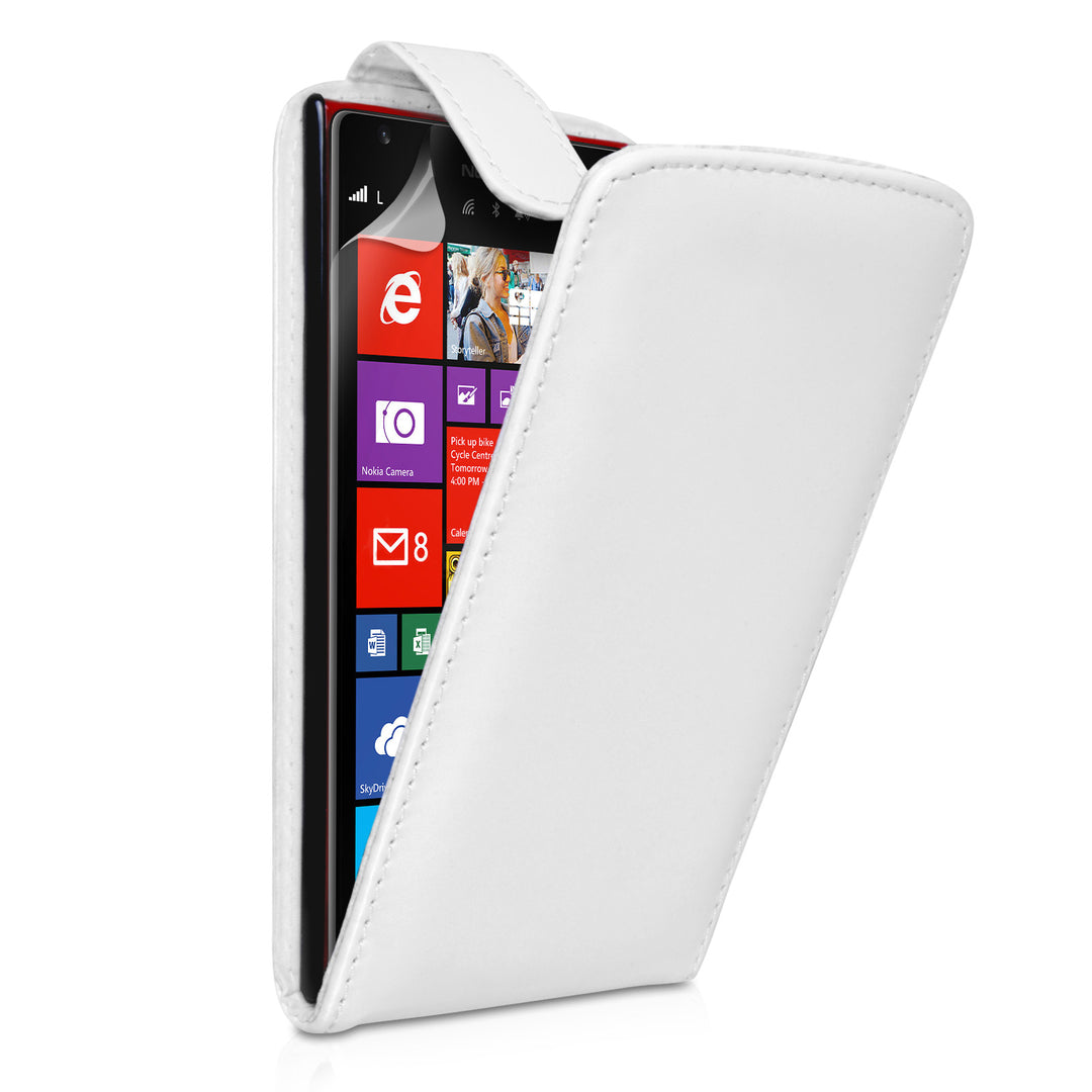 YouSave Accessories Nokia Lumia 1520 Leather-Effect Flip Case - White