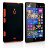 Yousave Accessories Nokia Lumia 1320 Hard Hybrid Case - Black