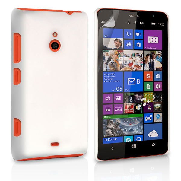 YouSave Accessories Nokia Lumia 1320 Hard Hybrid Case - White