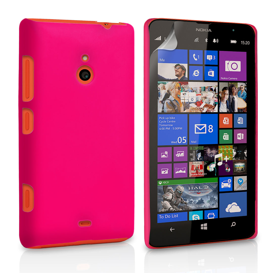 YouSave Accessories Nokia Lumia 1320 Hard Hybrid Case - Hot Pink