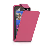 YouSave Nokia Lumia 1320 Leather-Effect Flip Case - Hot Pink