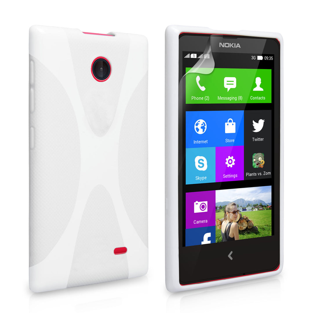 YouSave Accessories Nokia X Silicone Gel X-Line Case - White