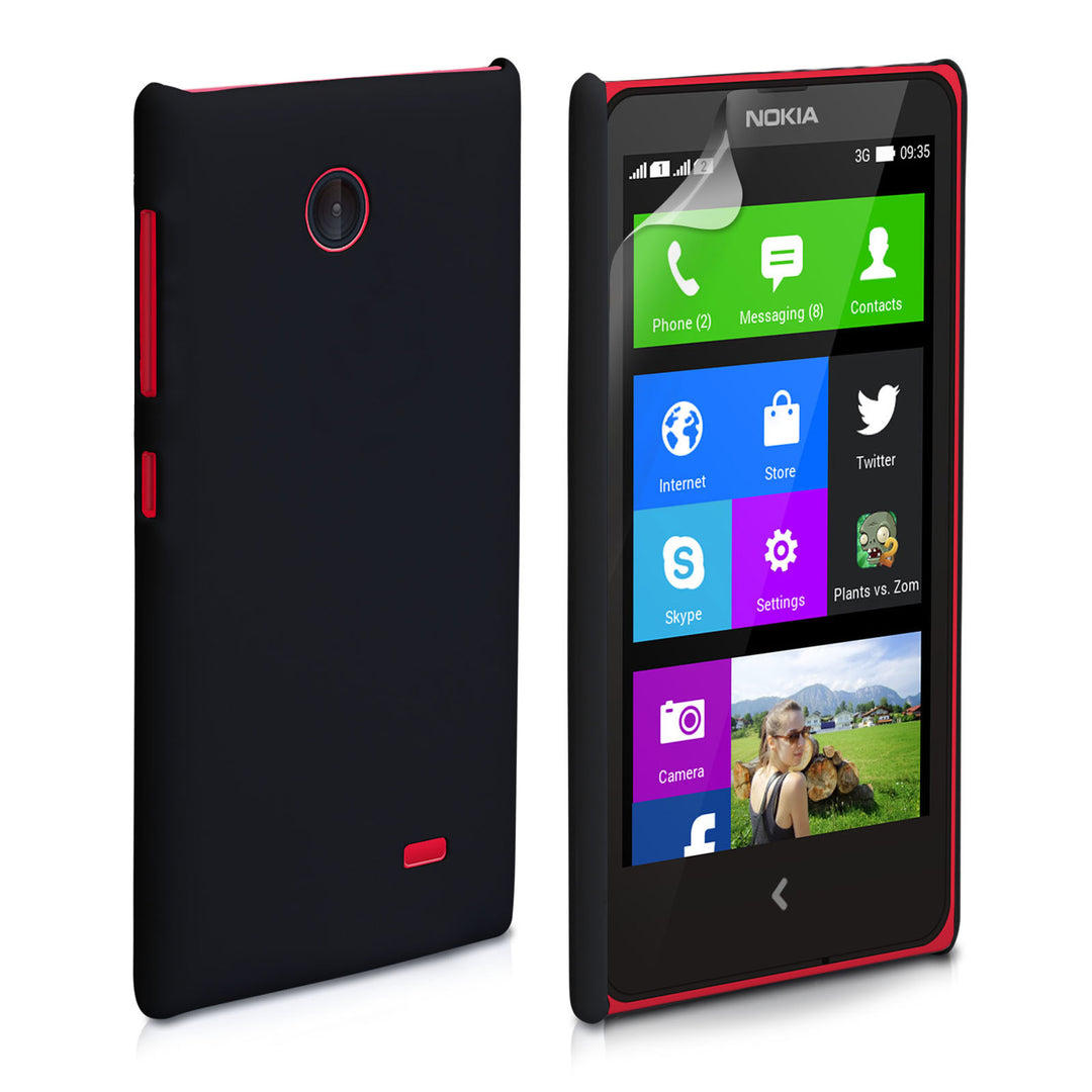 YouSave Accessories Nokia X Hard Hybrid Case - Black