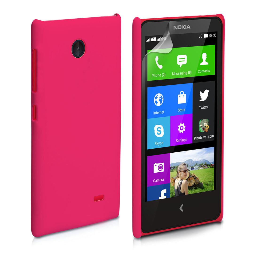 YouSave Accessories Nokia X Hard Hybrid Case - Hot Pink