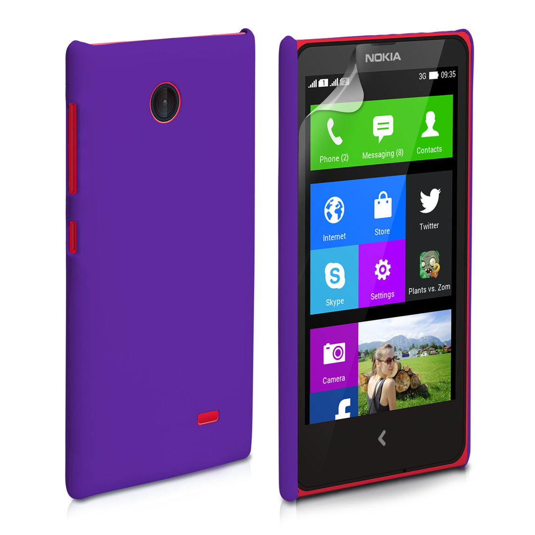YouSave Accessories Nokia X Hard Hybrid Case - Purple