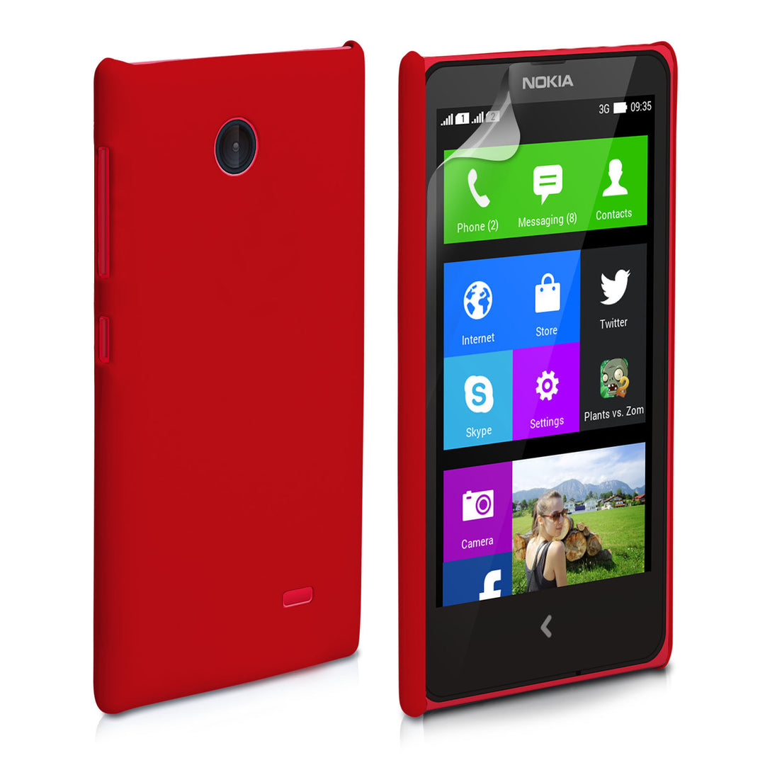 YouSave Accessories Nokia X Hard Hybrid Case - Red