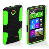 YouSave Nokia X Tough Mesh Combo Silicone Case - Green-Black