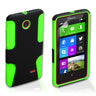 Yousave Accessories Nokia X Tough Mesh Combo Silicone Case - Green-Black