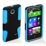 YouSave Nokia X Tough Mesh Combo Silicone Case - Blue-Black