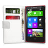 Yousave Accessories Nokia X Leather-Effect Wallet Case - White