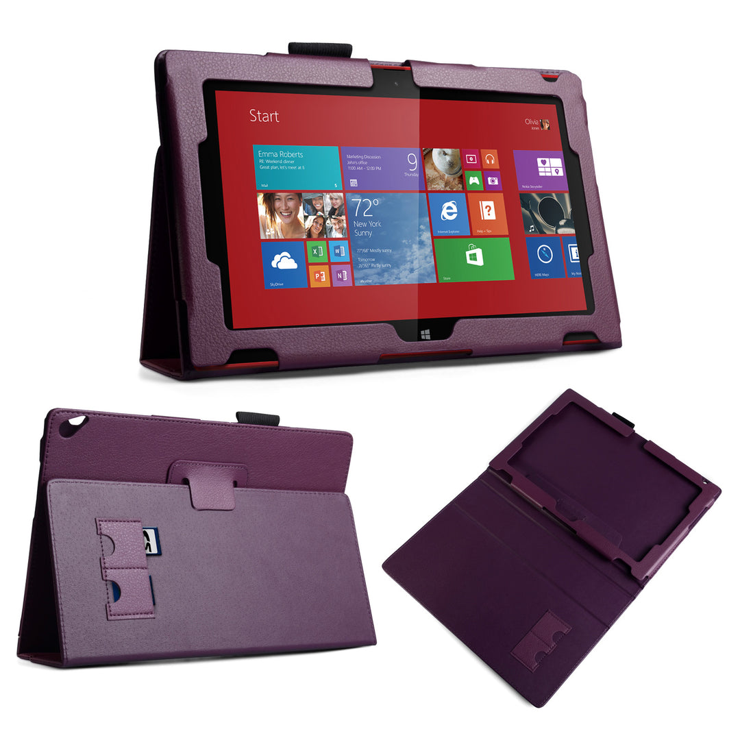 YouSave Nokia Lumia 2520 Textured Faux Leather Stand Case - White 