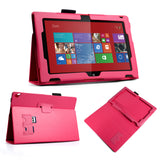 YouSave Nokia Lumia 2520 Textured Faux Leather Stand Case - Purple 