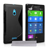 Caseflex Nokia XL Silicone Gel S-Line Case - Black