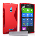 Caseflex Nokia XL Silicone Gel S - Line Case - Red - Mobile Madhouse