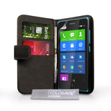 YouSave Accessories Nokia XL Leather-Effect Wallet Case - Black