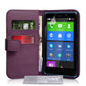 Yousave Accessories Nokia XL Leather-Effect Wallet Case - Purple