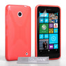 Yousave Accessories Nokia Lumia 630 Silicone Gel X-Line Case - Red