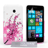 Yousave Accessories Nokia Lumia 630 Floral Bee Silicone Gel Case - Mobile Madhouse