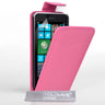 Nokia Lumia 630 Leather-Effect Flip Case - Hot Pink