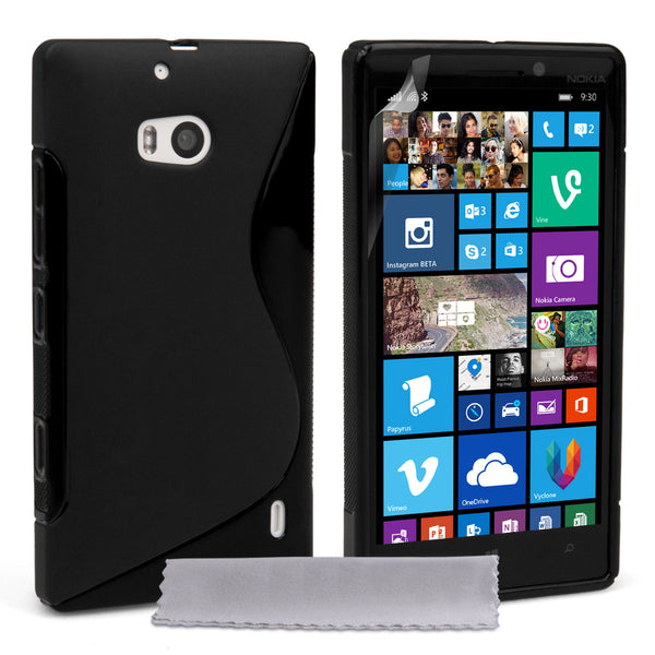 Caseflex Nokia Lumia 930 Silicone Gel S-Line Case - Black