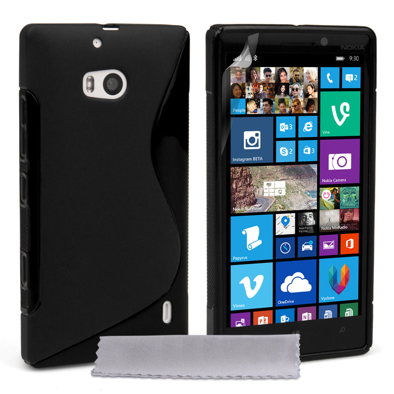 Caseflex Nokia Lumia 930 Silicone Gel S-Line Case - Black