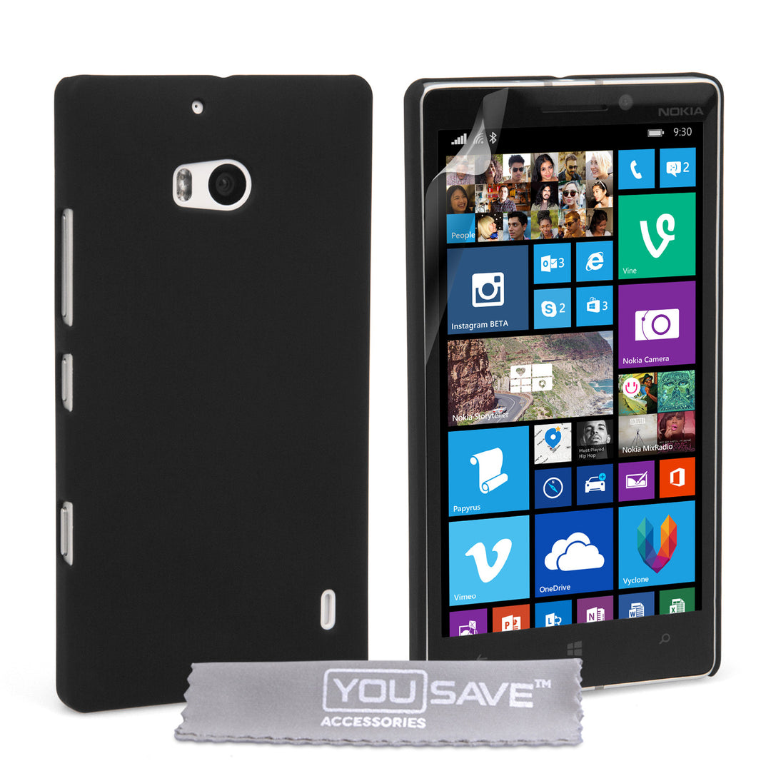 YouSave Accessories Nokia Lumia 930 Hard Hybrid Case - Black