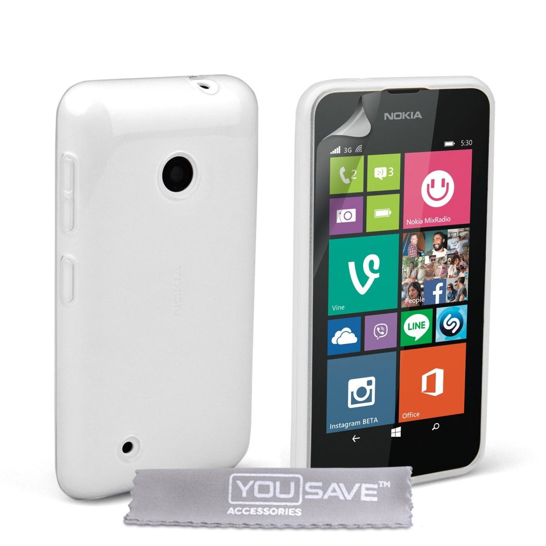 Yousave Accessories Nokia Lumia 530 Silicone Gel Case - Clear - Mobile Madhouse