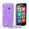 Yousave Accessories Nokia Lumia 530 Silicone Gel X-Line Case - Purple