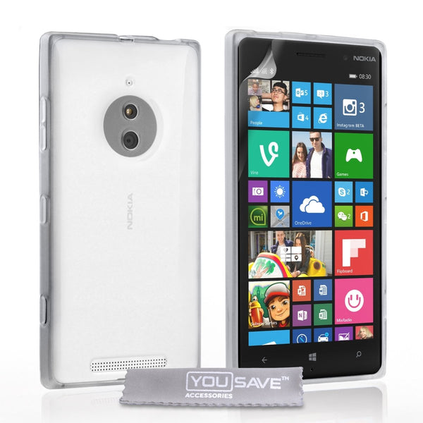 Yousave Accessories Nokia Lumia 830 Silicone Gel Case - Clear - Mobile Madhouse