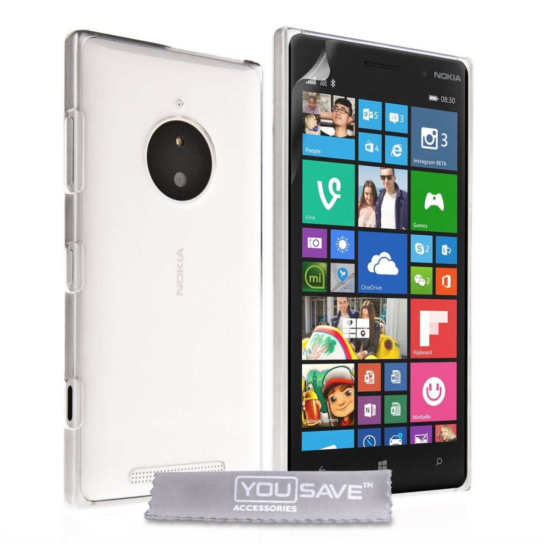 Yousave Accessories Nokia Lumia 830 Hard Case - Crystal Clear - Mobile Madhouse