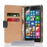 Caseflex Nokia Lumia 830 Real Leather Wallet Case - Black