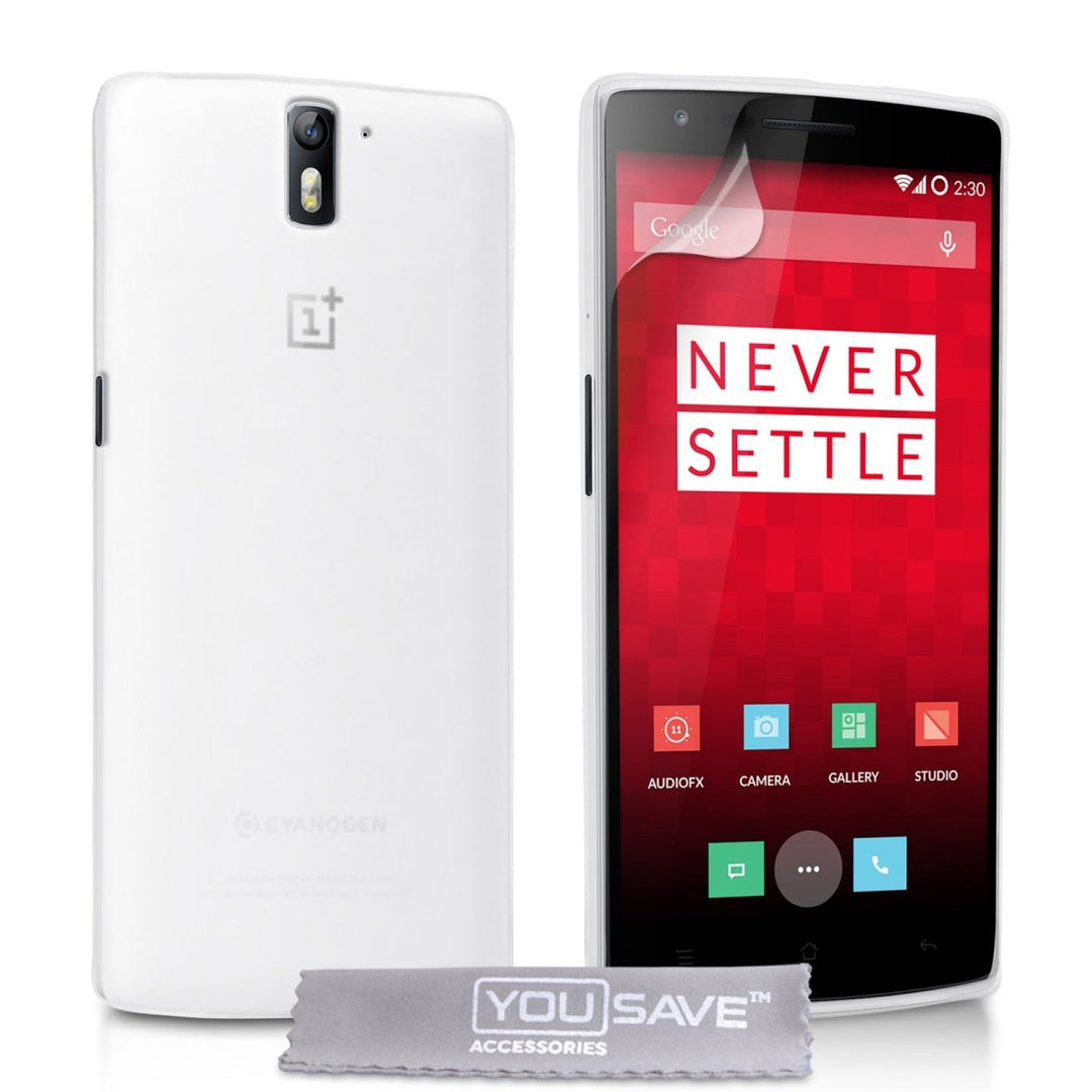 Yousave Accessories One Plus One Silicone Gel Case - Clear - Mobile Madhouse