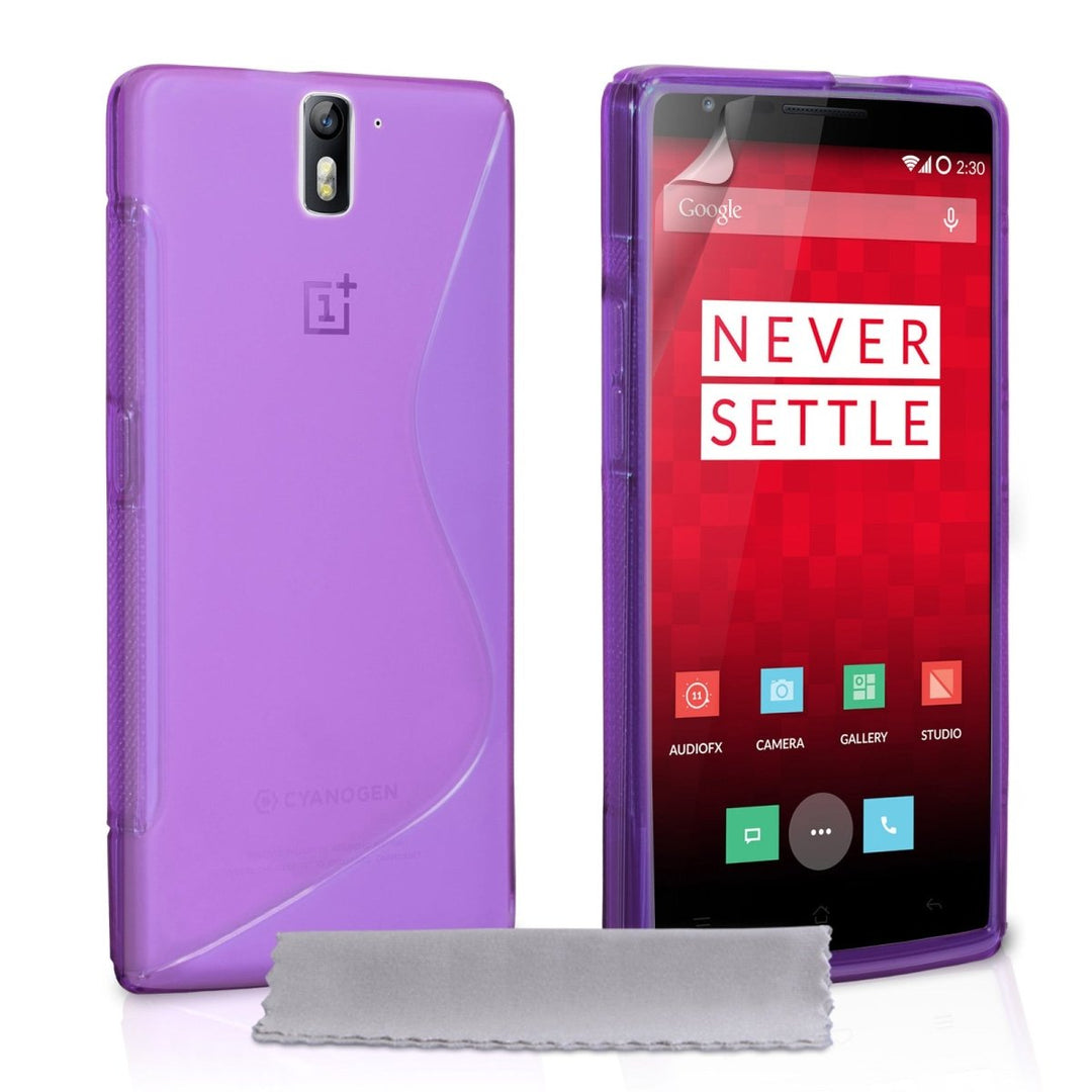Caseflex One Plus One Silicone Gel S - Line Case - Purple - Mobile Madhouse
