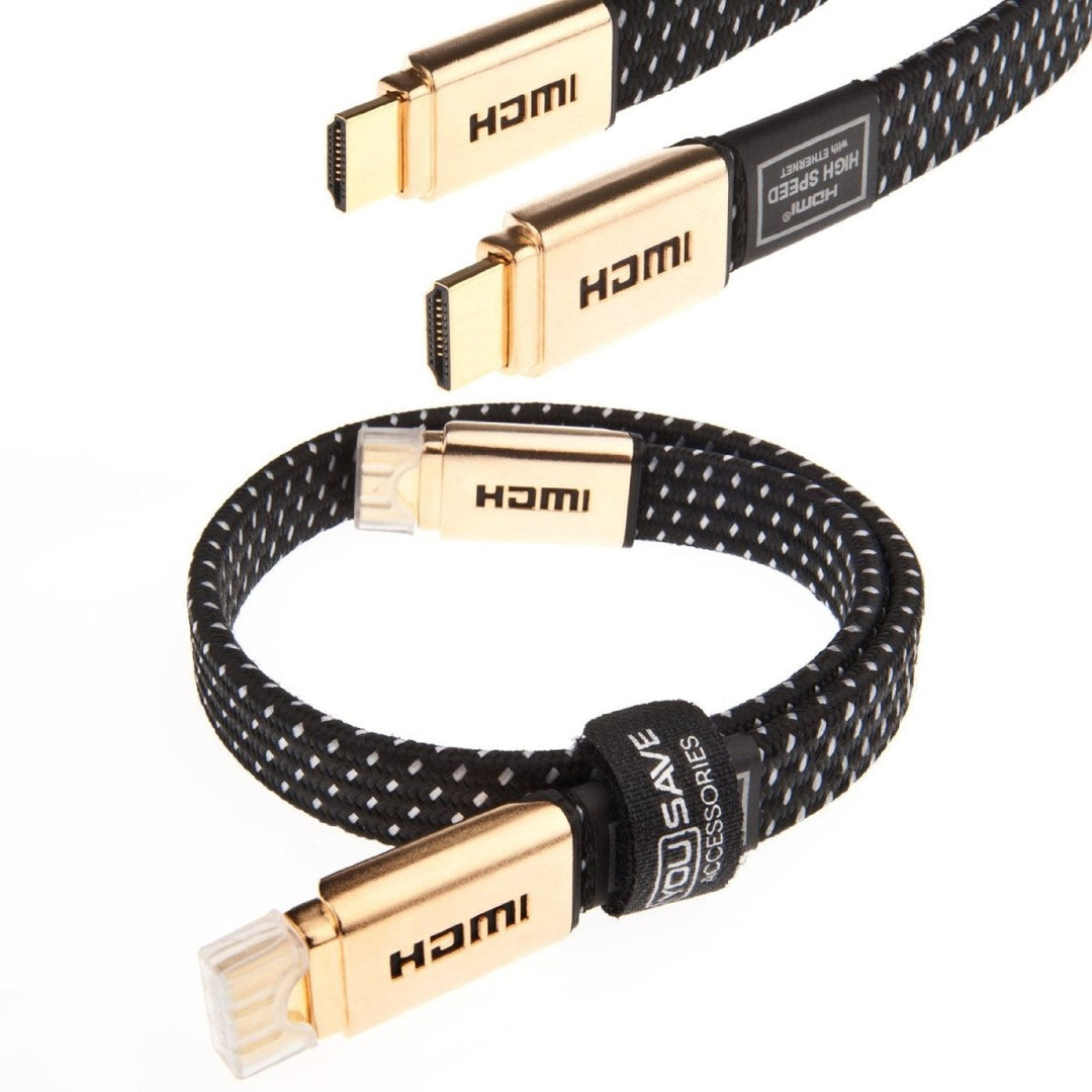 Yousave Accessories HDMI Cable 0.5M High Speed Gold Edition - Mobile Madhouse
