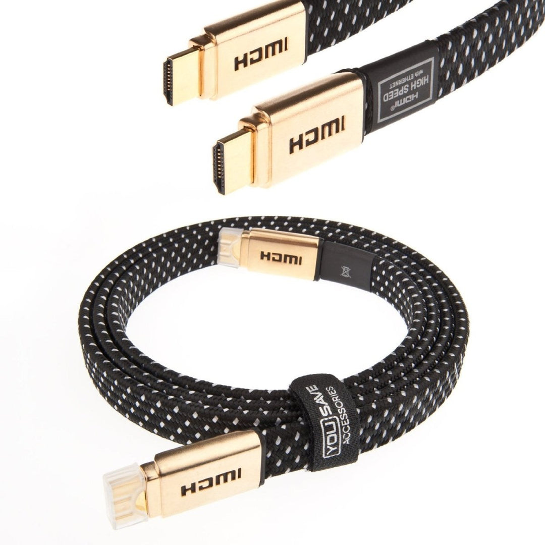 Yousave Accessories HDMI Cable 2M High Speed Gold Edition - Mobile Madhouse