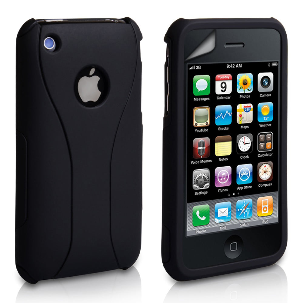 YouSave Accessories iPhone 3G / 3GS Dual Hard Case - Black