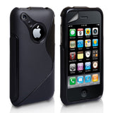 Caseflex iPhone 3G / 3GS S-Line Silicone Gel Case - Black