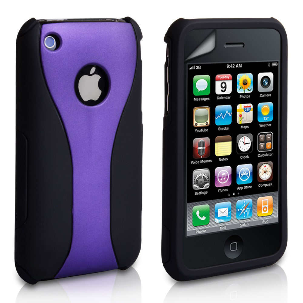 YouSave Accessories iPhone 3G / 3GS Dual Hard Case - Purple