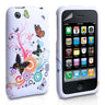 Yousave Accessories Iphone 3G And 3GS Rainbow Butterfly Gel Case - White