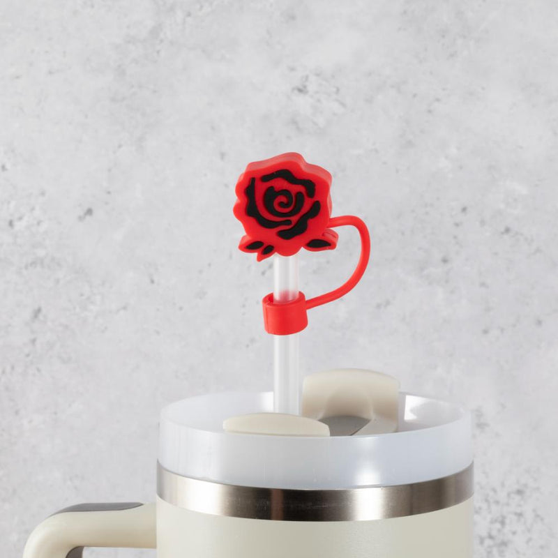 Red Rose Straw Cover Topper
