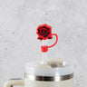 Red Rose Straw Cover Topper