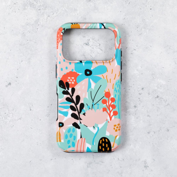 Retro Floral Tough Phone Case  iPhone 17 Pro Max